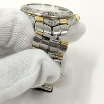 ●現状品 TAG HEUER タグホイヤー WH1151-K1 メンズ腕時計 ホワイト文字盤 クォーツ デイト 中古[ne]u498_画像10