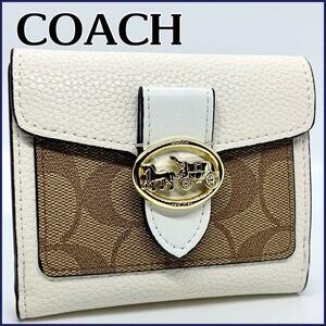 【新品・未使用】アウトレット　コーチ COACH 二つ折財布 7250