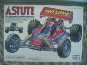 [ new goods unopened!]ASTUTE Tamiya aschu-to2WD motor attaching 1/10 electric RC off-road car radio-controller retro Showa era at that time 