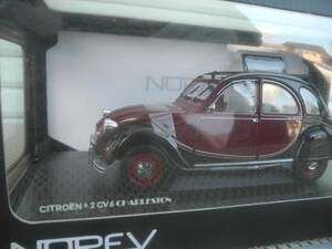 【新品未開封】NOREV ノレブ 1/18 CITROEN シトロエン 2CV6 CHARLESTON チャールストン レッド/ブラック 181510 ミニカー レトロ 昭和 当時