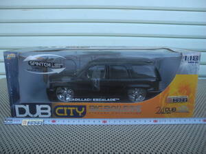 [Новый неоткрытый] Dub City Heat 1/18 Cadellac Escalade Cadillac Escaleed Mini Car Retro Showa