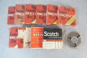[QS][S499580] 11点セット オープンリールテープ 5号 SONY ソニー National ナショナル Scotch RT-5 TYPE-5 現状品