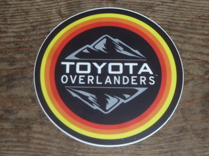 TOYOTA OVERLANDERS ステッカー トヨタ 北米 USDM タコマ タンドラ FJクルーザー fj サーフ プラド ハイラックス ランクル 70 80 100 185 1