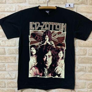 レッドツェッペリン Tシャツ　Lサイズ　管2783 レッド・ツェッペリン（Led Zeppelin）は、イギリスのロックバンド　バンドTシャツ