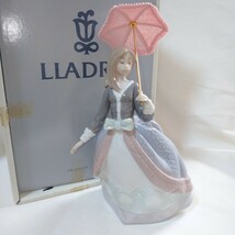 リヤドロ/LLADRO パラソルの娘 アンジェラ オブジェ ポーセリンアート 置物 磁器人形 1984年_画像1