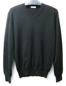 Dior Homme ディオールオム ：BEE 蜂 刺繍 Vネック ニット 黒 S （セーター クリスチャンディオール knit sweater