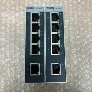 PHOENIX CONTACT フェニックスコンタクト　FL SWITCH SFNB 5TX　ハブ　スイッチ　2個まとめ売り　U-461