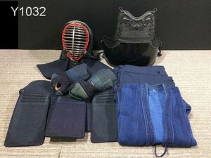 Y1032M 剣道具 剣道着 袴 防具 面/胴/小手/垂れ まとめ セット 現状品