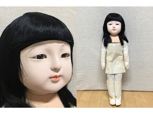 G1836S 市松人形 裸 無印 身長 約45cm japanese doll GNG