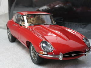 京商　1/18 ジャガー Eタイプ Jaguar E-Type クーペ　赤　暗所保存品