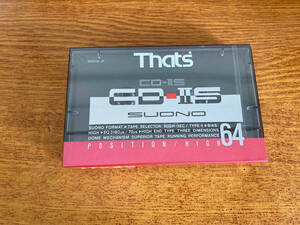 在庫4 カセットテープ That's CD-ⅡS 1本 001025