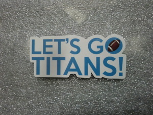 NFL テネシー タイタンズ LET’S GO TITANS! ステッカー 防水シール