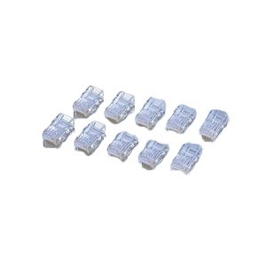 【新品】（まとめ）エレコム CAT6用RJコネクタ（10個セット） LD-6RJ45T10【×5セット】