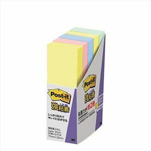 【新品】3M Post-it ポストイット 強粘着ふせん パステルカラー 4色混色 3M-500-5SSAP