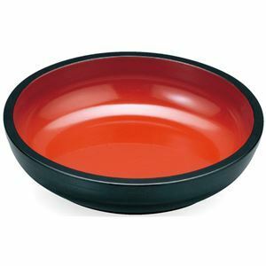 【新品】尺2 盛込鉢/和食器 【黒内朱 A】 直径355mm×84mm 日本製 〔和食 レストラン 店舗 お店〕