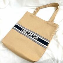 新品 Dior ディオール トートバッグ エコバッグ キャンバス レディース メンズ ショッピングバッグ ノベルティロゴ ブランド リビエラ_画像2