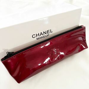 新品未使用 CHANEL シャネル ポーチ 赤 ノベルティ ペンケース コスメポーチ 化粧ポーチ コスメ ブランド レッド