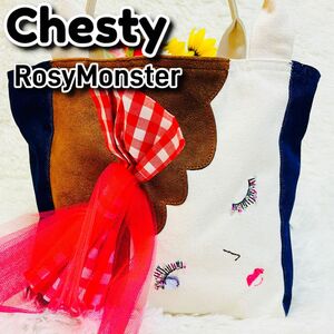 希少●コラボ●Chesty×RosyMonster●トートバッグ●チェスティ●限定●レディース●ハンドバッグ●リボン●ビジュー