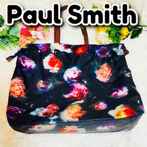 希少●マルチ●Paul Smith●ポールスミス●ショルダーバッグ●トートバッグ●巾着バッグ●メンズ　レディース●油絵　●蛍光