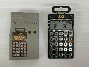 N133 【通電のみ確認済】ポケットオペレーター PO-33 K.O! マイクロ サンプラー シンセサイザー Teenage Engineering