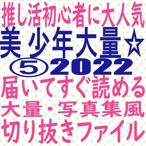 ⑤届いてすぐ読める☆送料無料 美少年 2022 切り抜き ファイル 藤井直樹 那須雄登 浮所飛貴 岩崎大昇 佐藤龍我 金指一世 MYOJO winkup duet