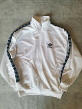 90s adidas ヴィンテージ ファイヤーバード ジャケット ジャージ 白 M L ヴィンテージ トラックジャケット 80s ATP アーカイブ_画像1