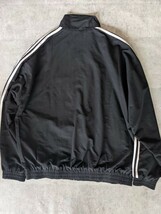 90s adidas ヴィンテージ ファイヤーバード ジャケット L XL ブラック 黒 ヴィンテージ USA 80s ジャージ トラックジャケット ナイロン初期_画像6