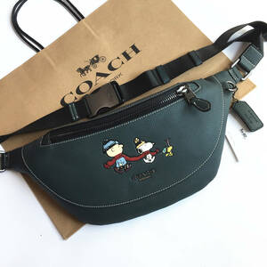 ☆新品☆コーチ/COACH CE618 COACH X PEANUTS ピーナッツコラボ スヌーピーベルトバッグ ウエストバッグ ボディーバッグ アウトレット品