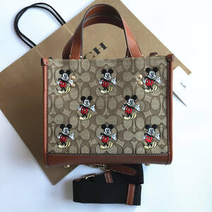 ☆新品☆コーチ/COACH バッグ CM199 ミッキー DISNEY X COACH 限定コラボ トートバッグ22 ハンドバッグ ショルダーバッグ アウトレット品