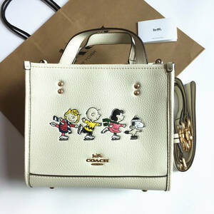 ☆新品☆コーチ/COACH バッグ CE850 Coach x Peanuts スヌーピーコラボ トートバッグ ショルダーバッグ ハンドバッグ アウトレット品