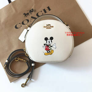 ☆新品☆コーチ/COACH バッグ CM856 COACH X DISNEY ミッキーキャンティーン クロスボディー ショルダーバッグ レディース アウトレット品 