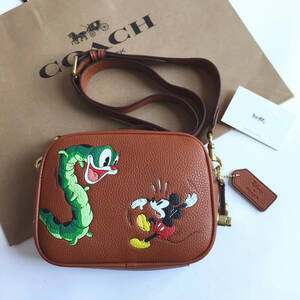 ☆新品☆コーチ/COACH バッグ CG969 DISNEY X COACH コラボ 19・リジェネラティブ レザー ショルダーバッグ クロスボディーアウトレット品