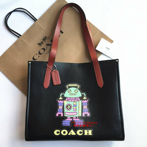 ☆新品☆コーチ/COACH バッグ CN602 コズミック リレー トート 34・ロボット トートバッグ ハンドバッグ 男女兼用 アウトレット品