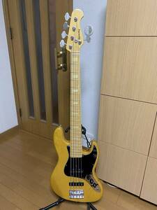 HISTORY CZ-BJ5/M ５弦ベース ヒストリー ビンテージワイヤー オレンジドロップ ジャズベース JAZZ BASS