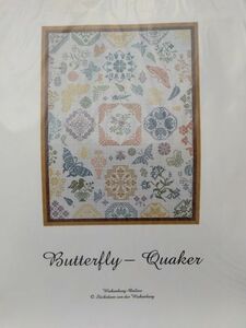 クロスステッチ図案　Butterfly-Quaker by Wiehenburg
