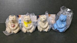 polar bear bank(ポーラーベアバンク) ならぶんです。 4種セット ガチャ フィギュア