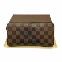 【1円〜】良品◎ ルイヴィトン LOUIS VUITTON N60015 ダミエ ジッピーウォレット ラウンドファスナー 長財布 ブラウン_画像1