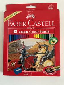 【未使用】ファーバーカステル　色鉛筆48色　シャープナー付き　