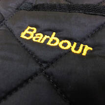 1円★USED 古着【Barbour】バブアー キルティング ダウンコート メンズ ブランド衣類 ブラック Lサイズ コーデュロイ ナイロン アウター★_画像2