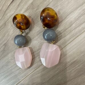 イヤリング smelly ジュエッテ anche エテ オープンハート 可愛い goldy 金属アレルギー フープ ルボンボン