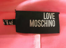 LOVE MOSCHINO SHORT COAT PINK 42 MADE IN ITARY （ モスキーノ コート 正規品 ピンク 金ボタン 未使用 展示品 42 イタリー製_画像8