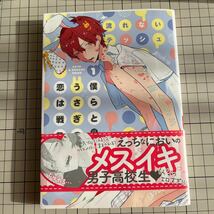 流れないテッシュ 直筆イラストサイン本「僕らとうさぎの恋は戦争」1巻_画像2