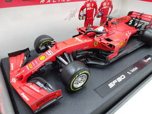 1216-2 1/18 burago SF90 S.Vettel Ferrari racing 