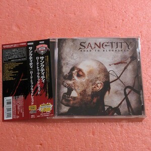 美品 CD 国内盤 帯付 サンクティティ ロード トゥ ブラッドシェッド SANCTITY ROAD TO BLOODSHED