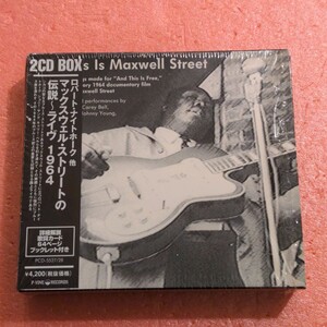 2CD BOX 国内盤 帯付 ロバート ナイトホーク 他 マックスウェル ストリートの伝説～ライヴ 1964 and this is maxwell street CD 2枚組