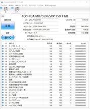 TOSHIBA 2.5インチHDD 内蔵ハードディスク750GB【動作確認済み】291639_画像2