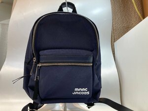 未使用　極美品【2n120304】MARC JACOBS マークジェイコブス リュック バックパック デイパック ブルー キャンバス 男女兼用 ユニ 子供