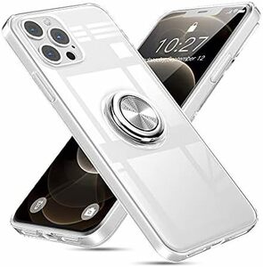 iPhone 13 pro ケース リング クリア アイフォン13pro 透明 ケース リング付き 薄型 耐衝撃 ストラップホール