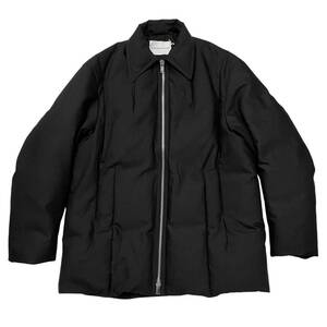 CORNERSTONE コーナーストーン DOWN COAT スプレッドカラー ジップ ダウン コート ジャケット ブルゾン アウター メンズ ブラック 黒 50