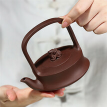 一等品 紫砂壷 茶壺 手作り 茶壷 茶入 煎茶道具 煎茶道具急須 常滑焼 茶器 茶道具 工芸品陶芸 容量：160ML_画像3